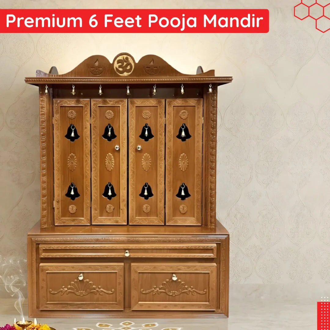 6 Feet Pooja Mandir IMAGE 