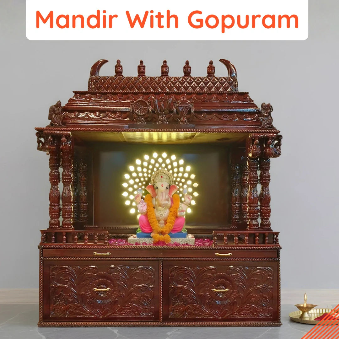 Mandir with Gopuram IMAGE 