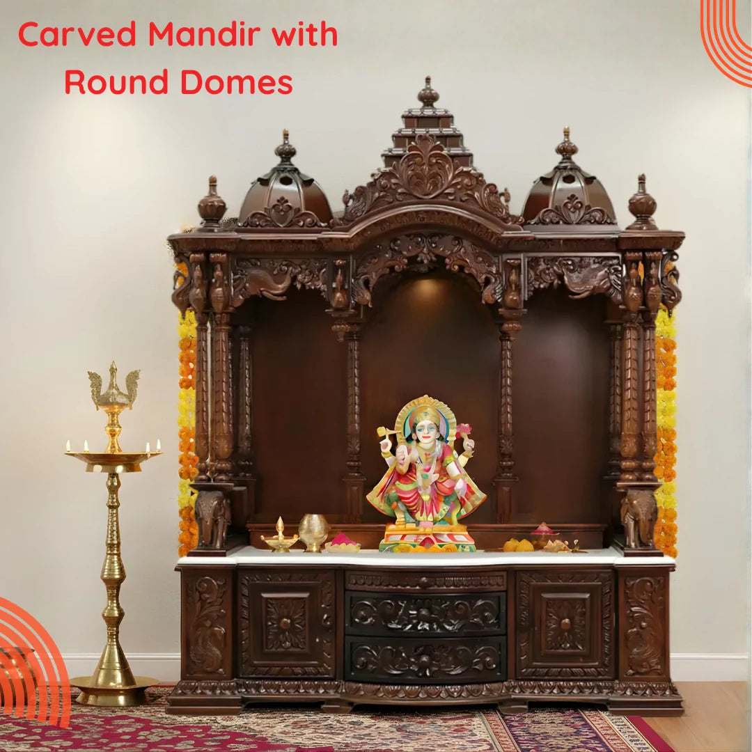 Mandir With Round Dome IMAGE 