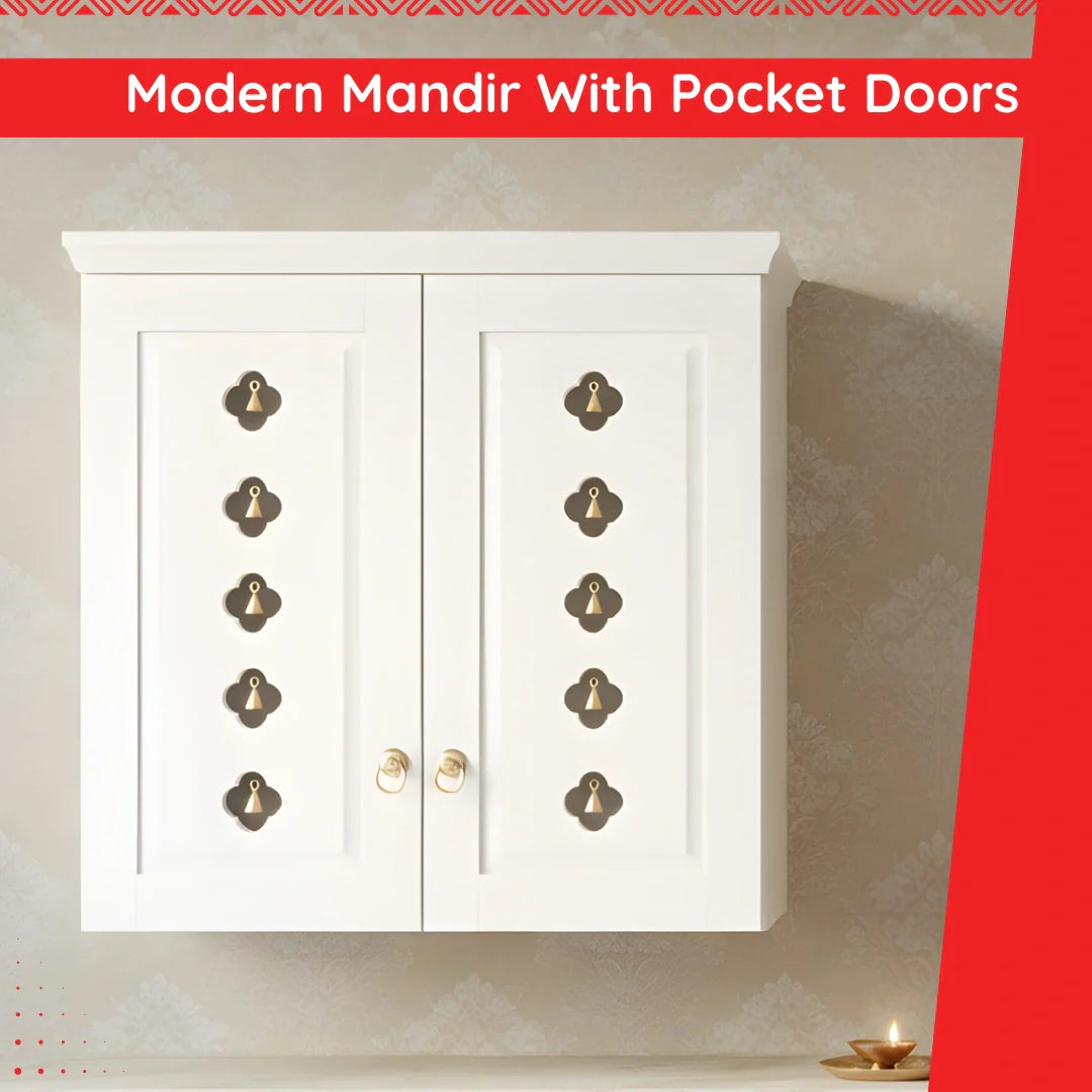 Mandir With Pocket Doors