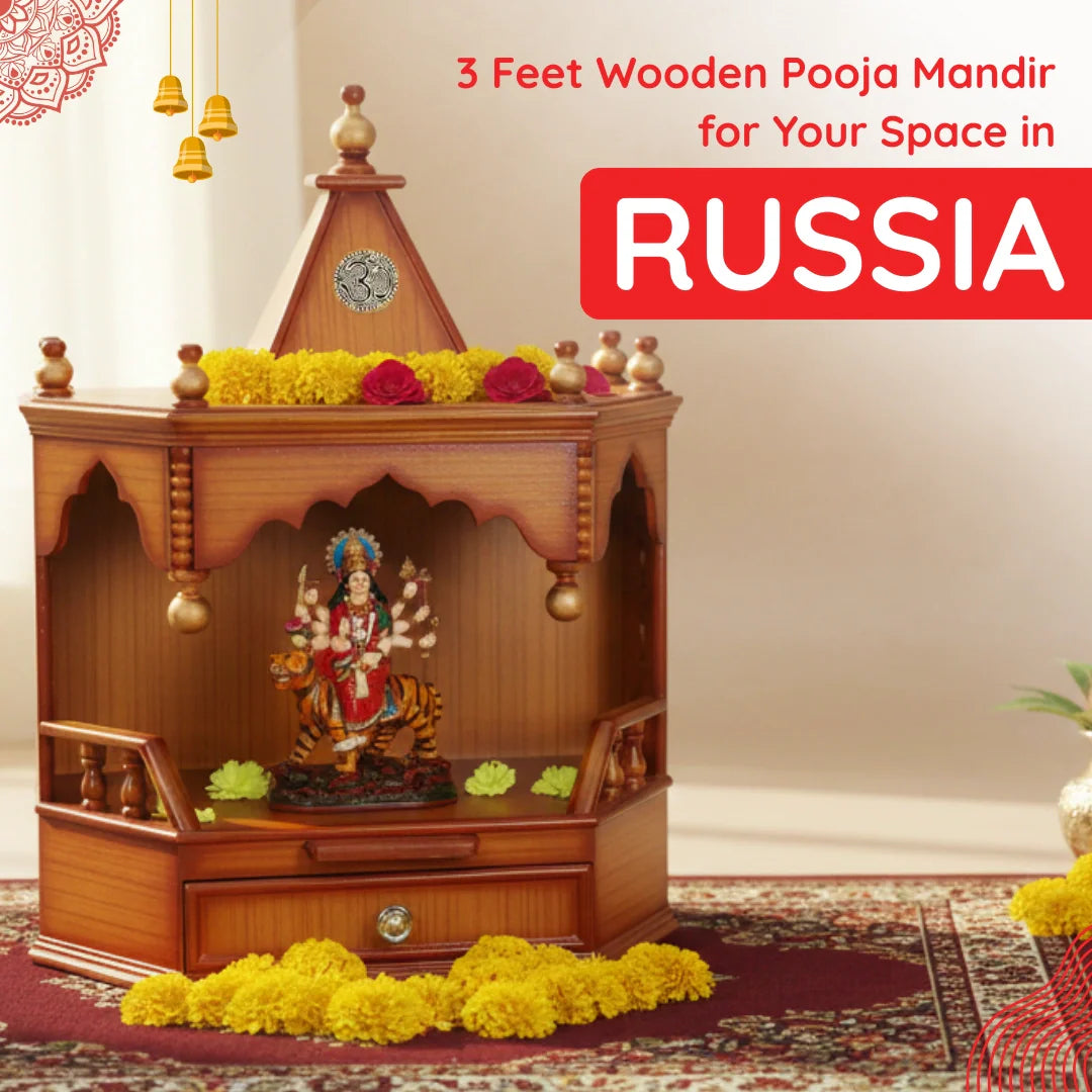 3 Feet Pooja Mandir in Russia image