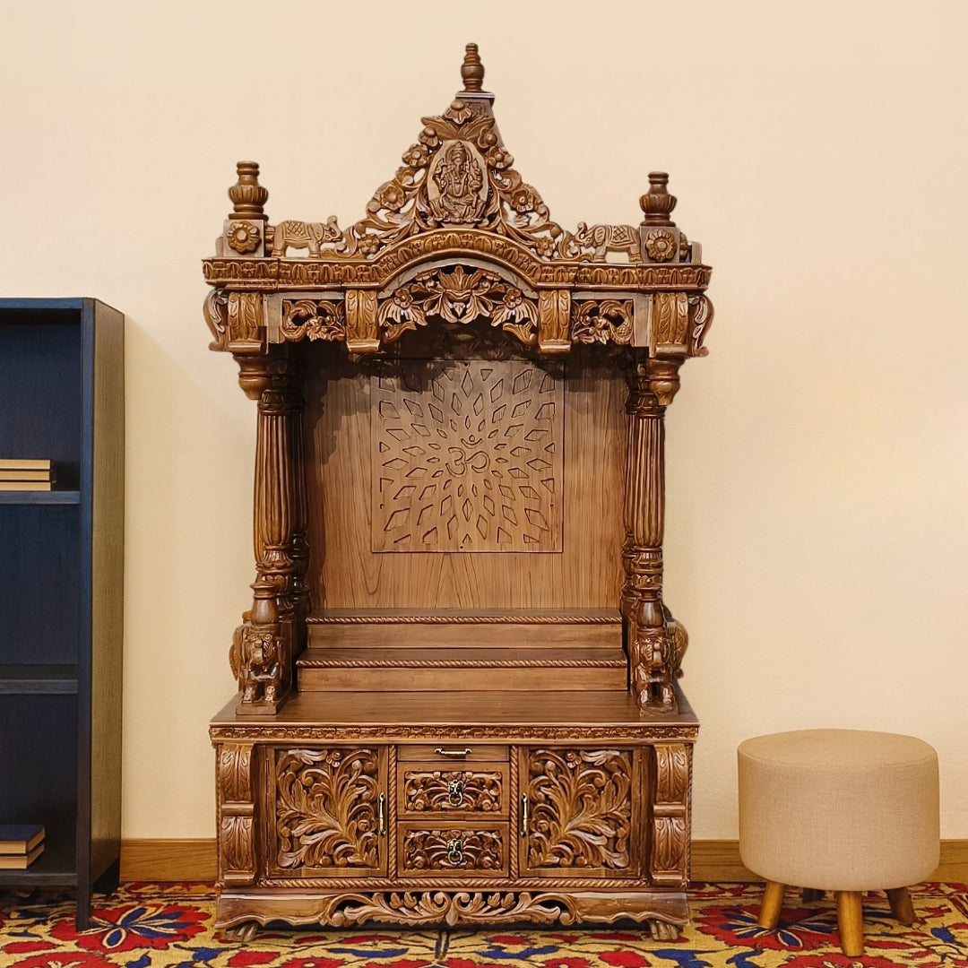 wooden mandir in switzerland