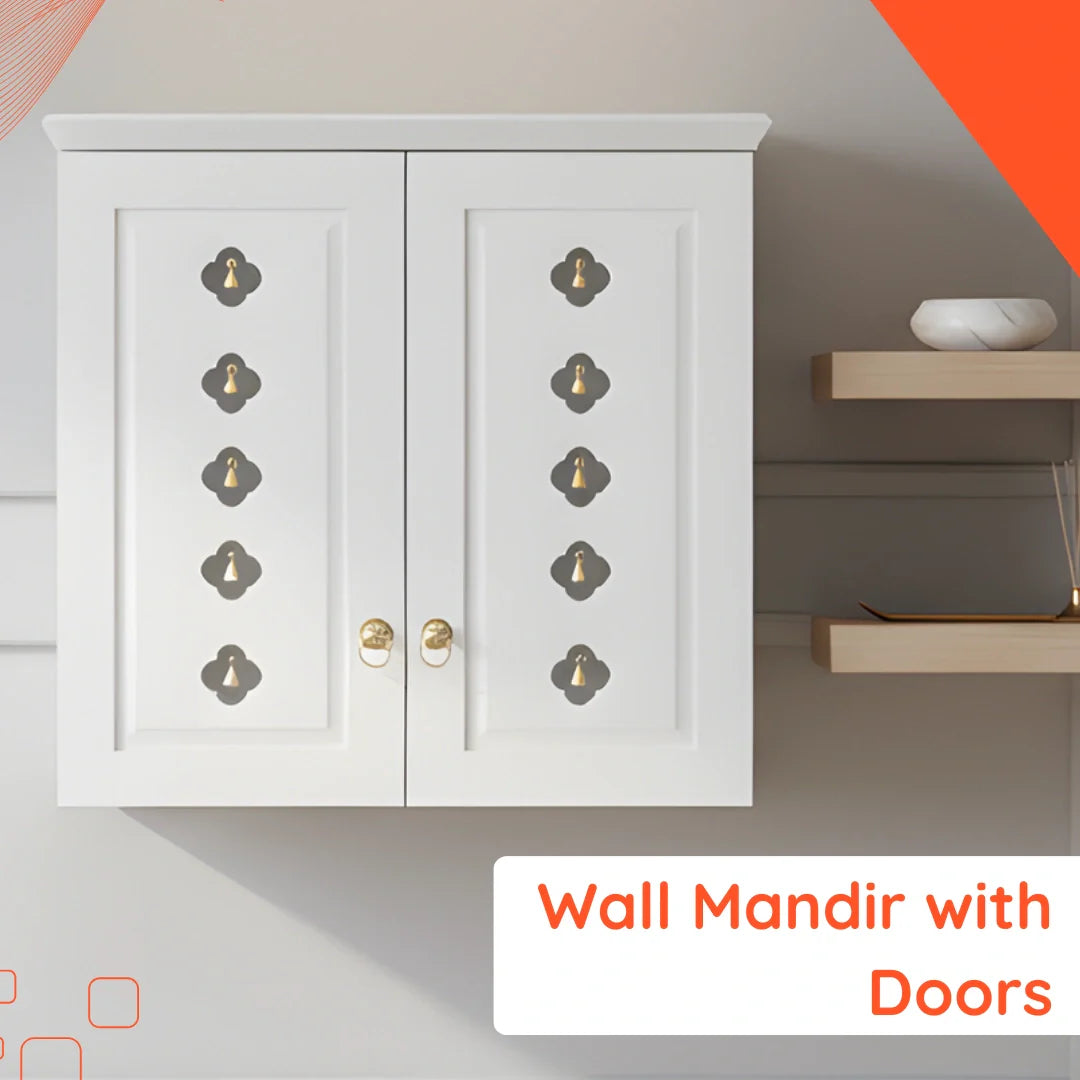 Wall Mandir with Doors IMAGE 
