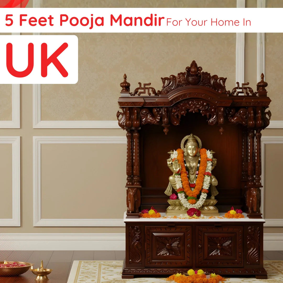 5 Feet Pooja Mandir in UK image