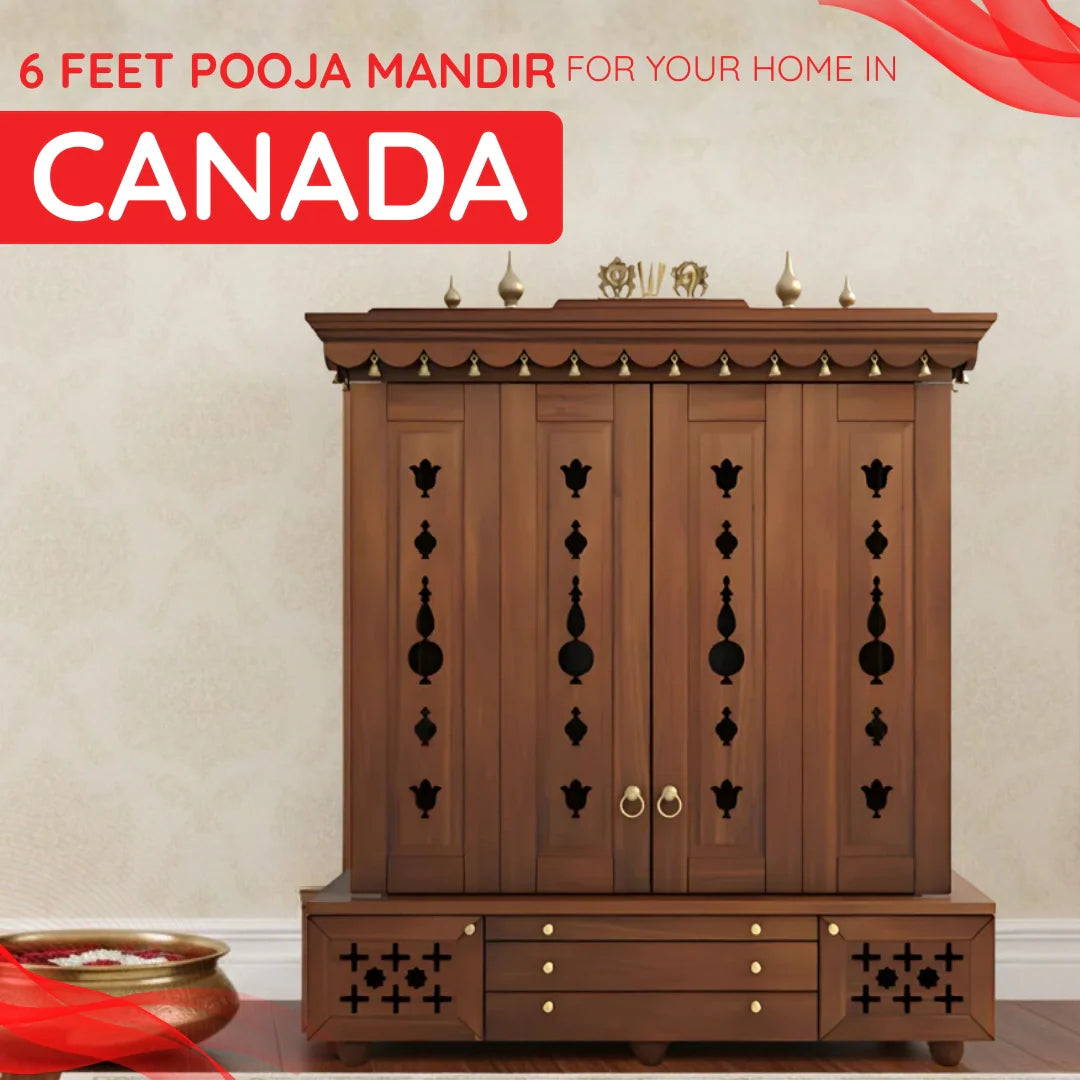 6 Feet Pooja Mandir in Canada image 