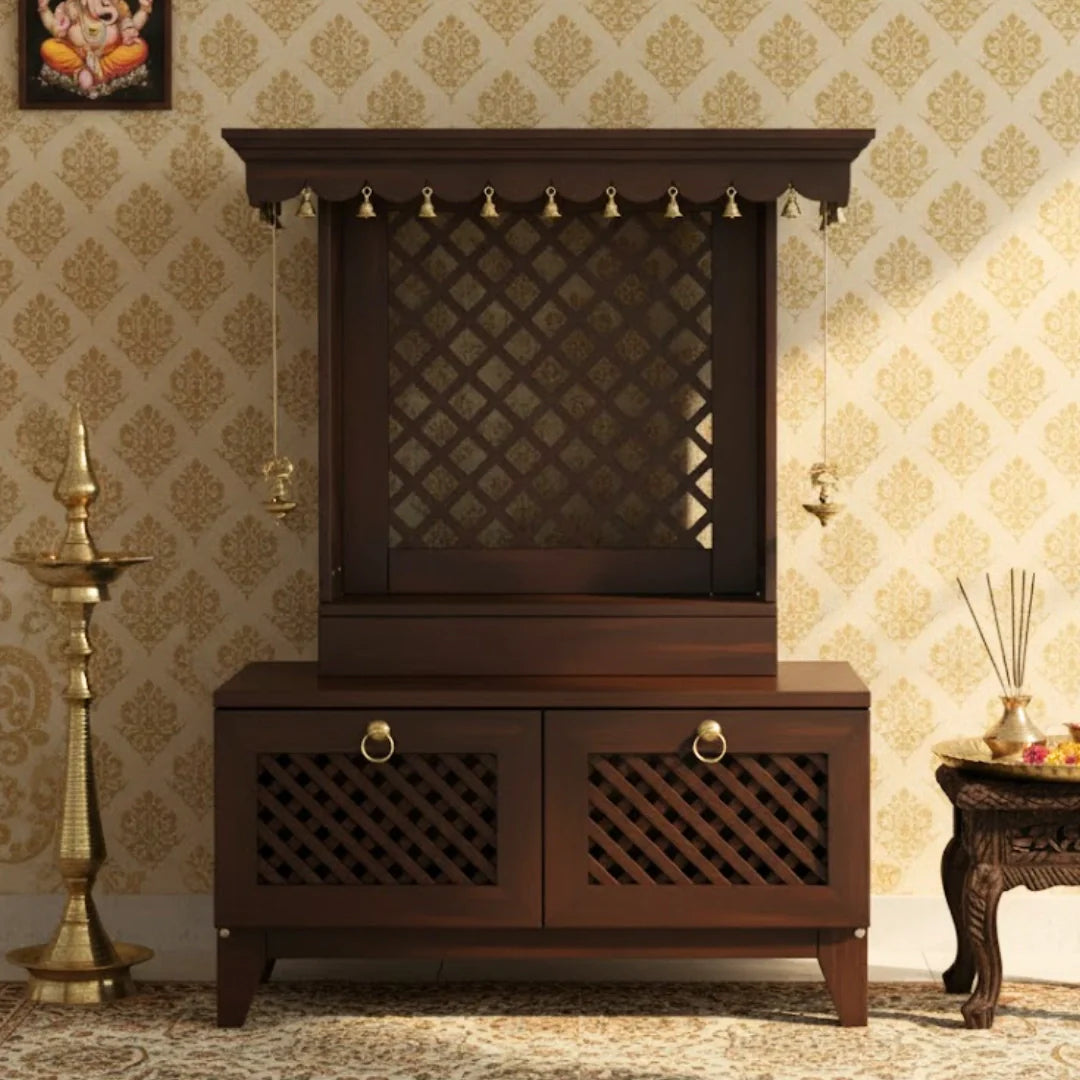 Teak Wood Mandir in Australia