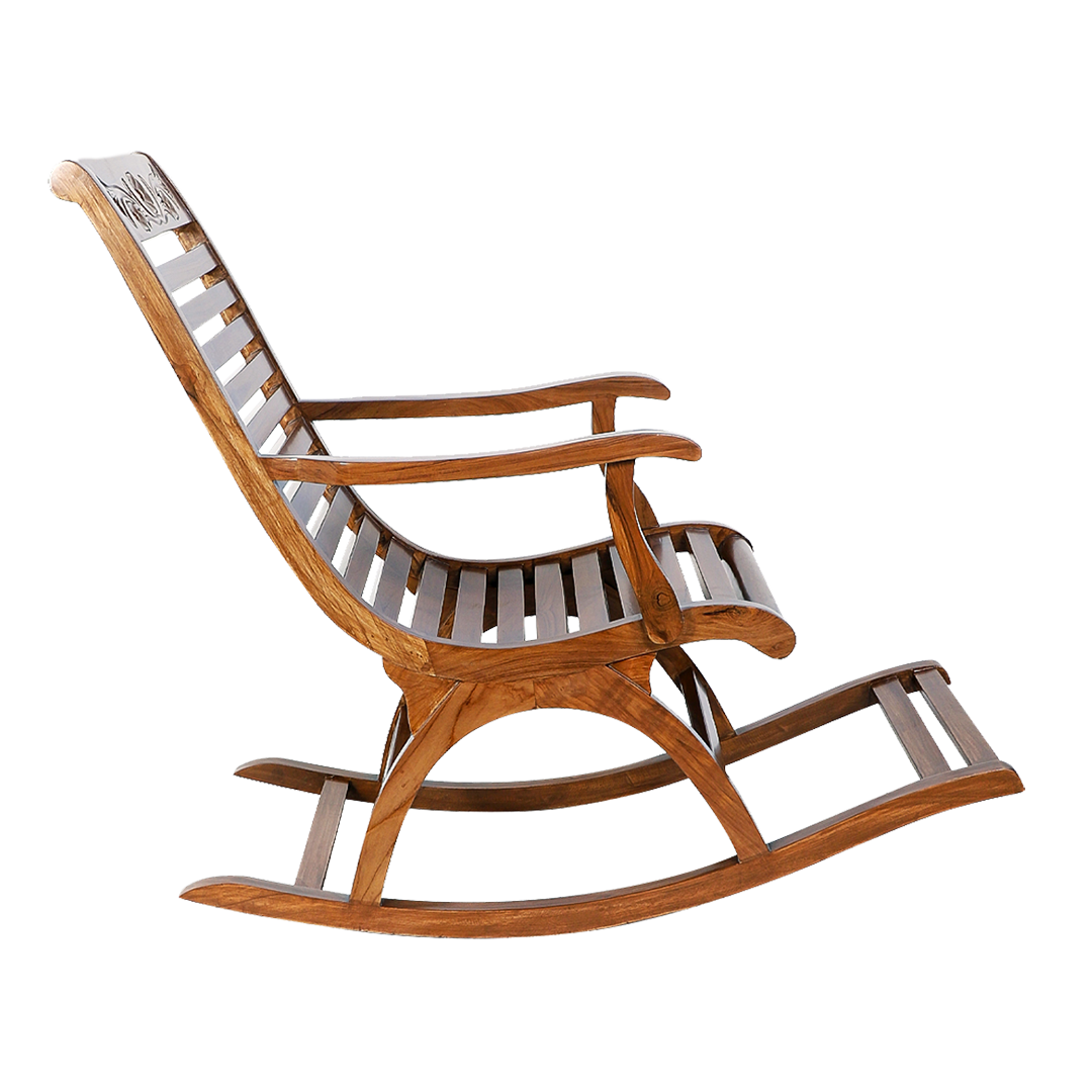 Aldin Teak Wood Rocking Chair (Natural Teak)