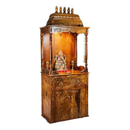 Vyanra-Sheesham-Wood-Mandap-Teak-Front-view