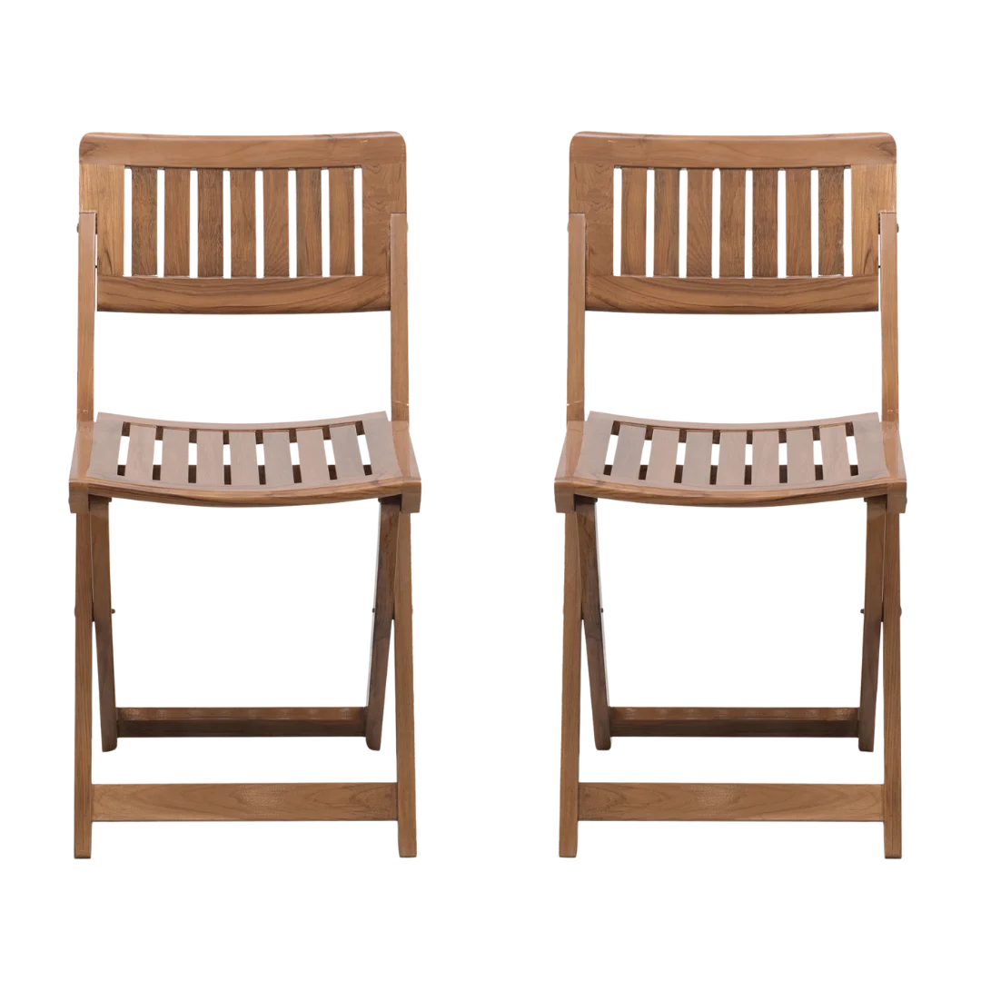 Flecto Solid Wood Living Room Chair (Teak)