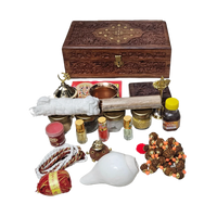 Premium Teakwood Pooja Box (Medium)