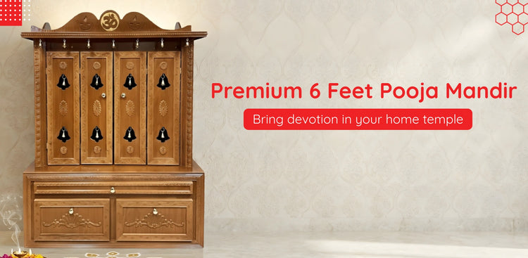 6 Feet Pooja Mandir BANNER 