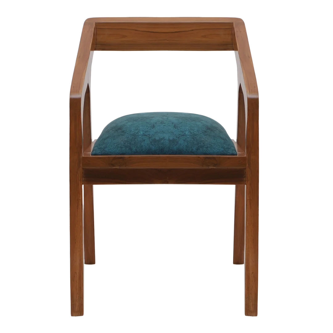 Aristo Teakwood Arm Chairs Teak Blue