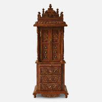 Aadinath Teak Wood Mandap (Brown)front view 