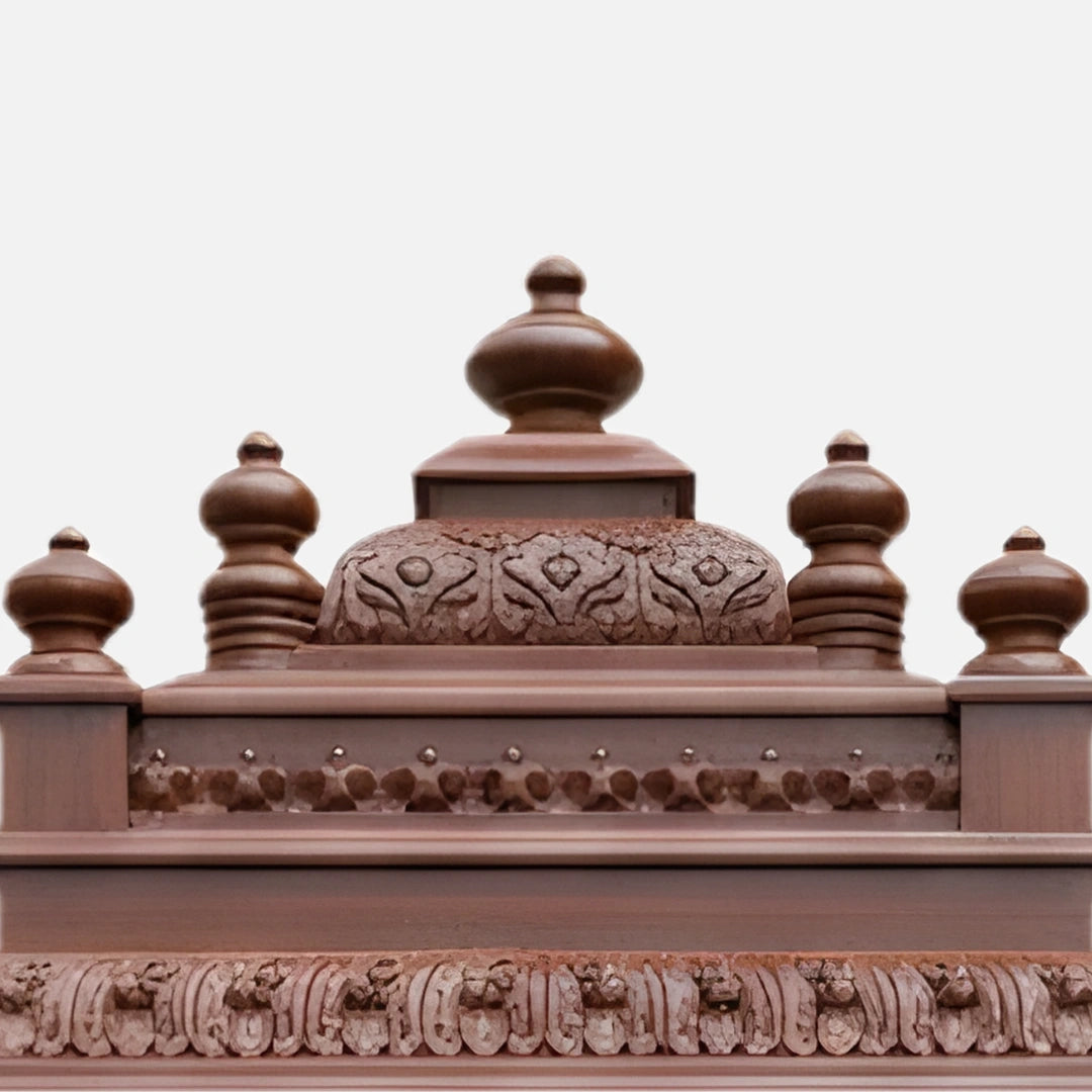 Aadinath Teak Wood Mandap (Brown)  zoom veiw 