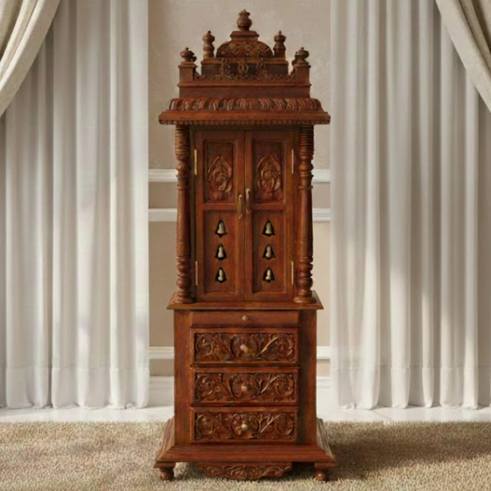 Aadinath Teak Wood Mandap (Teak) lifestyle view 