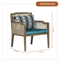 Aarika Teak Wood Lounge Chair (Teak)
Dimensions