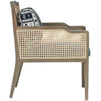 Aarika Teak Wood Lounge Chair (Teak) Side View