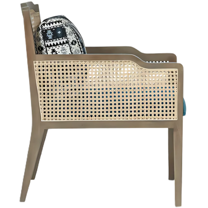 Aarika Teak Wood Lounge Chair (Teak) Side View