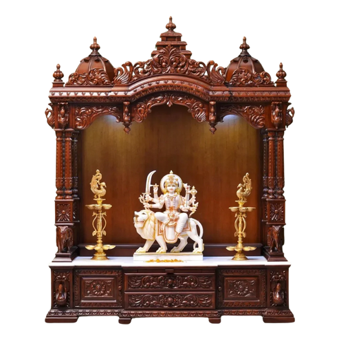 Aarunya Teak Wood Mandap - Brown