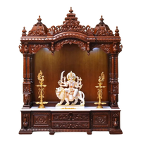 Aarunya Teak Wood Mandap (Brown) front  view