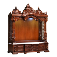 Aarunya Teak Wood Mandap (Brown) side angle