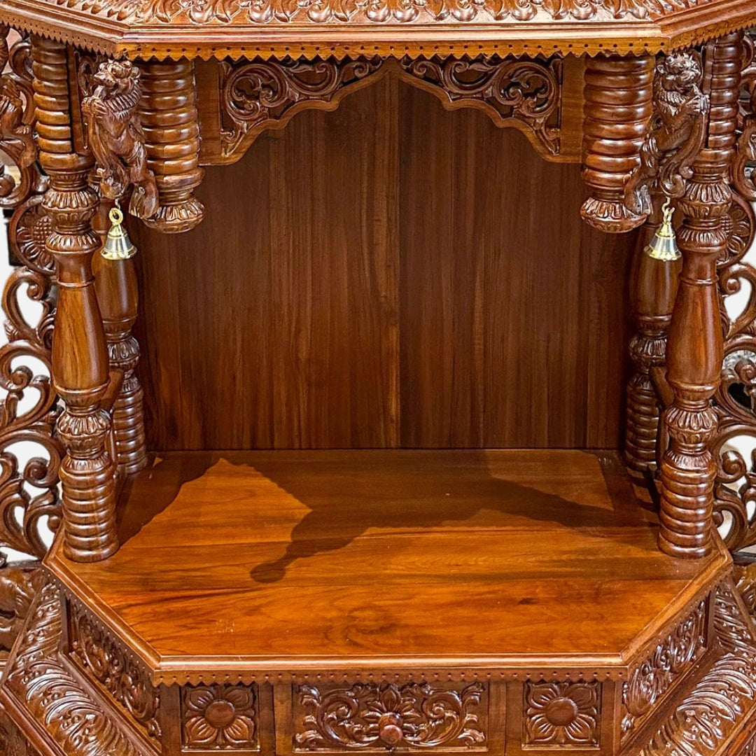  Aarzo Teak Wood Mandir (Teak) close image  