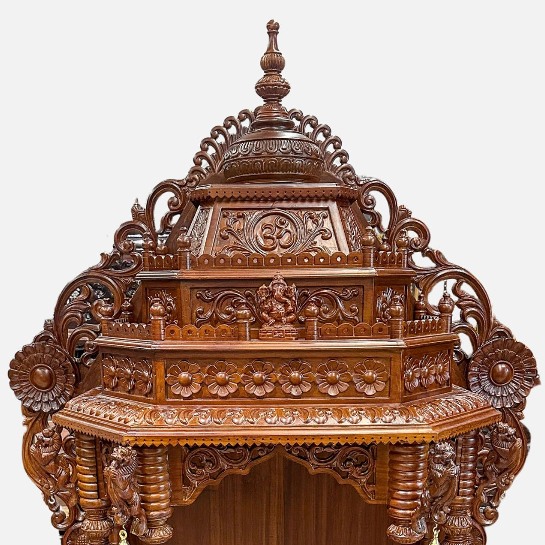  Aarzo Teak Wood Mandir (Teak) zoom image  