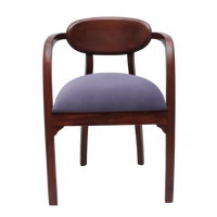Abetos Teak Wood Arm Chairs (Grey)