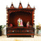 Abhikya Sadana Floor Rested Pooja Mandir without Door (Brown Gold) lifestyle view