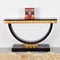 Ace Solid Wood Console Table Black Gold lifestyle image