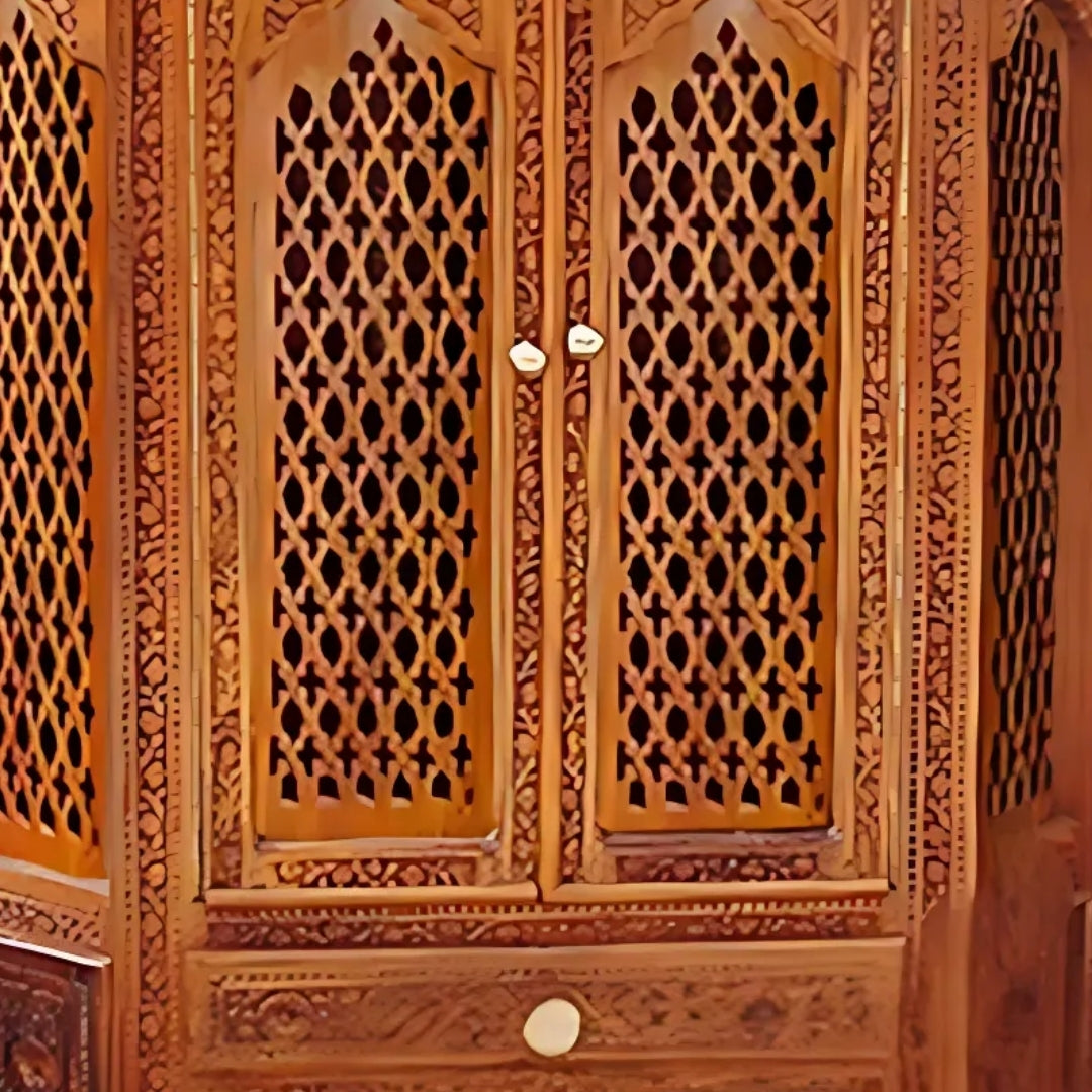 Achyuta Teak Wood Mandap (Teak) close view