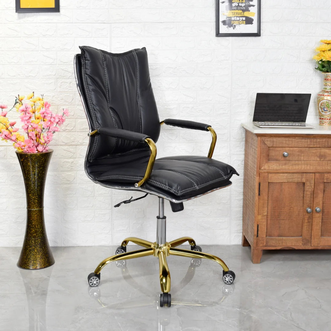 Adeka Medium Back Office Executive Chair (Black) Lifestyle View