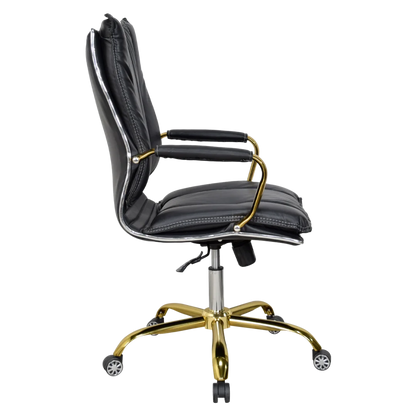 Adeka Medium Back Office Executive Chair (Black) Side View