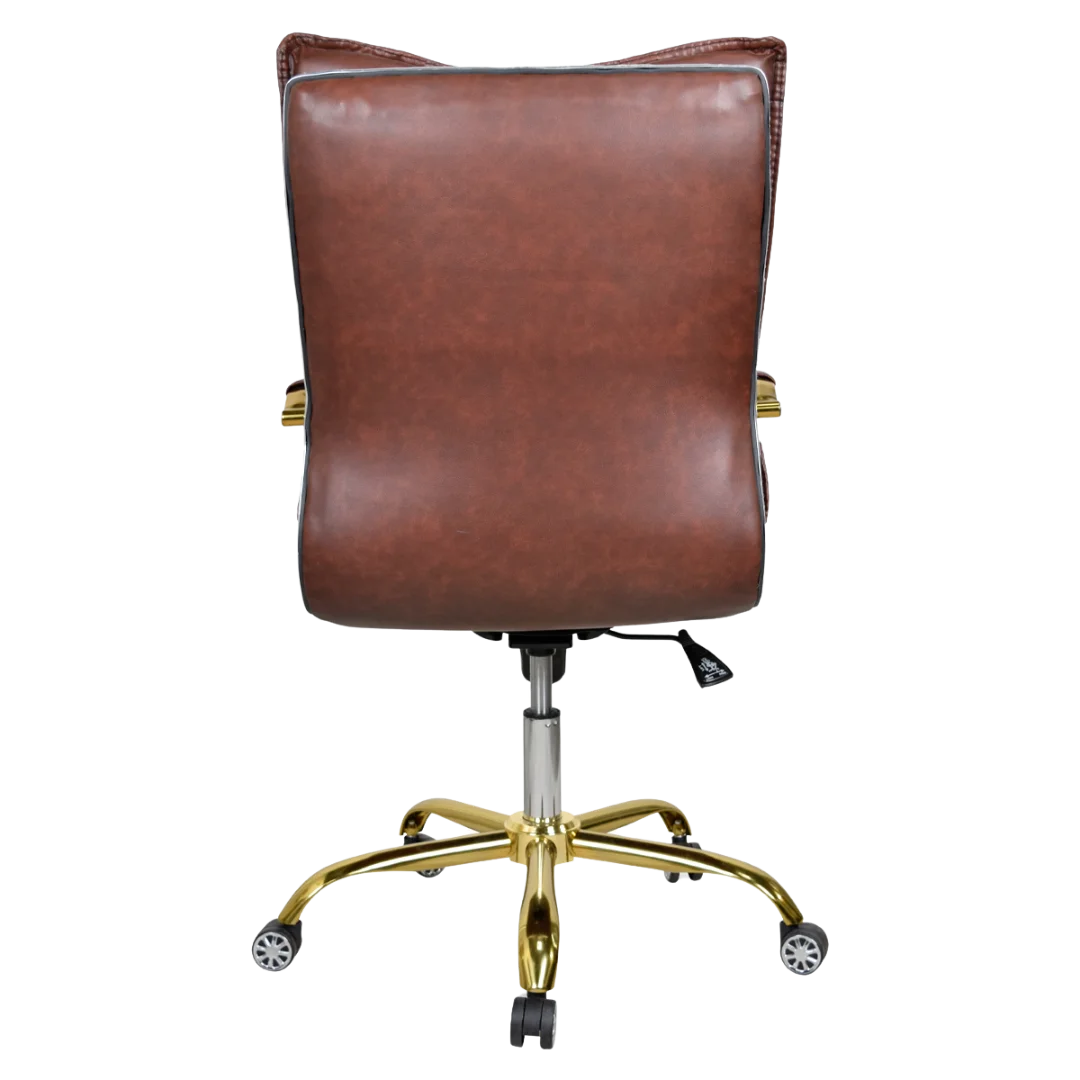Adeka Medium Back Office Executive Chair (Brown) Back View