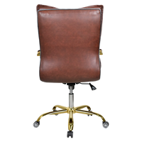 Adeka Medium Back Office Executive Chair (Brown) Back View
