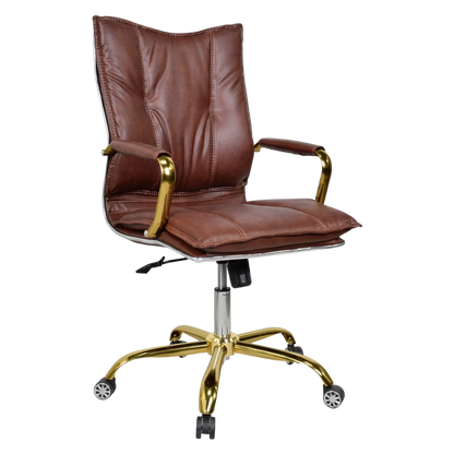 Adeka Medium Back Office Executive Chair (Brown) Side Angle