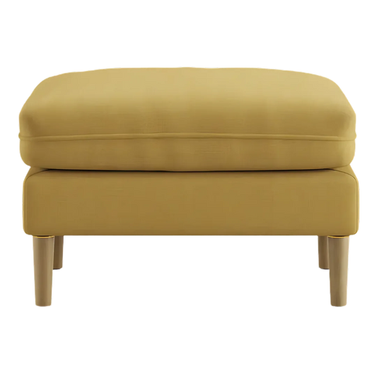 Aeris Teak Wood Ottoman Stool front view
