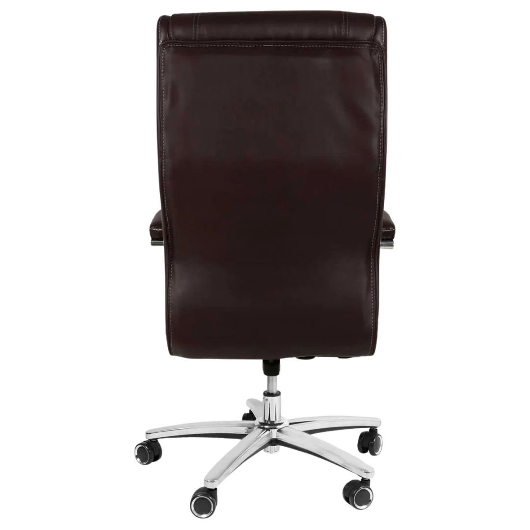 Affarista Big & Tall Executive Office Chair (Brown) Back View