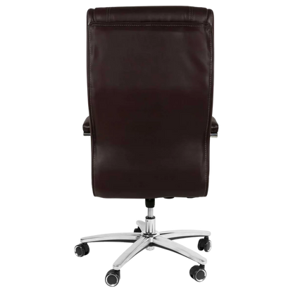 Affarista Big & Tall Executive Office Chair (Brown) Back View