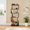 Lifestyle View of Solid Wood Book Shelf (Brown) 