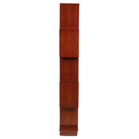 Solid Wood Book Shelf (Brown) Side View
