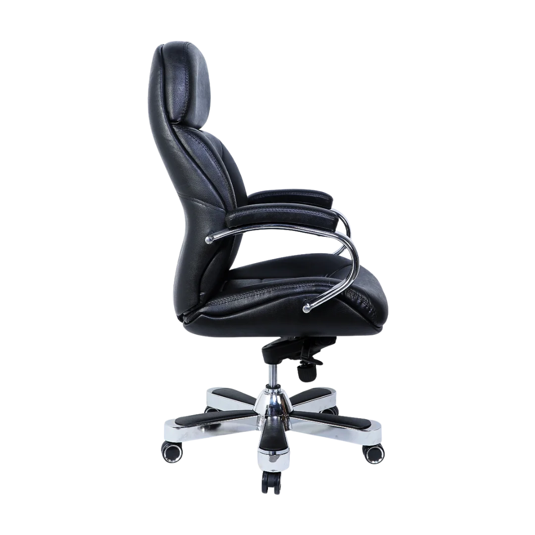 Aident Recliner Office Executive Chair (Black) Side Angle