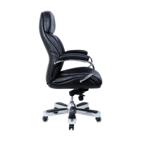 Aident Recliner Office Executive Chair (Black) Side Angle