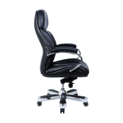 Aident Recliner Office Executive Chair (Black) Side Angle