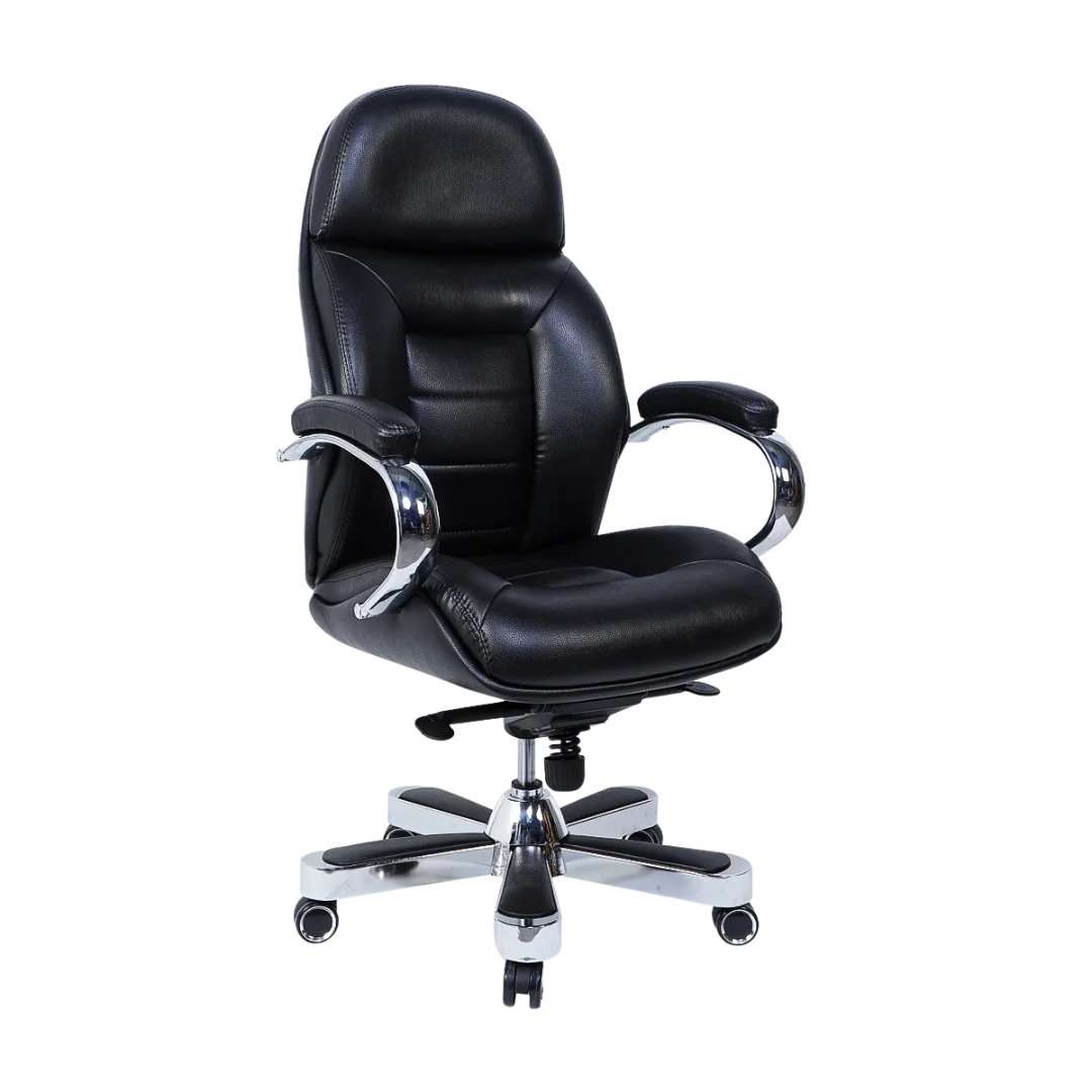 Aident Recliner Office Executive Chair (Black) Side View