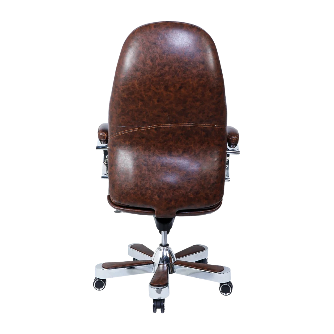 Aident Recliner Office Executive Chair (Brown) Back View