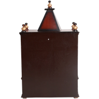 Alaya Wall Mount Pooja Mandir without Door Brown Gold Back Side view