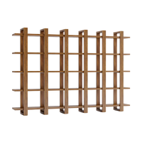 Alcove Wood Book Shelf (Teak) side angle