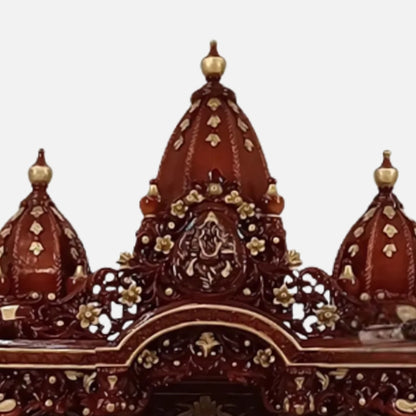 Amba Teak Wood Mandap (Cherry) zoom  view 