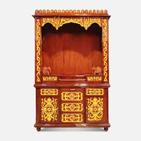 Ambikesh Teak Wood Mandap (Teak) front view